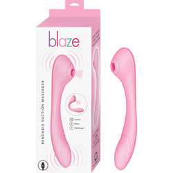 Blaze 8 inch Bendable Suction Massager - Pink