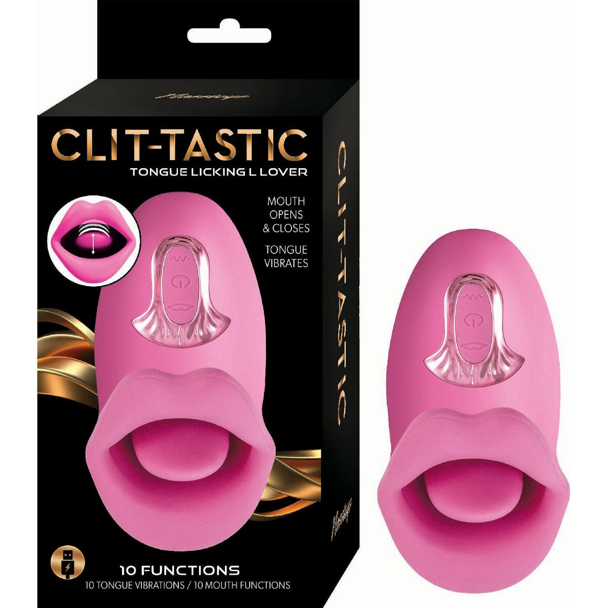 Clit-Tastic Tongue Licking Lover-Pink