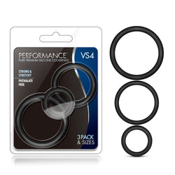 Performance VS4 Cock Ring Set Black