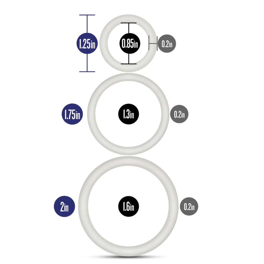 Performance VS4 Cock Ring Set White