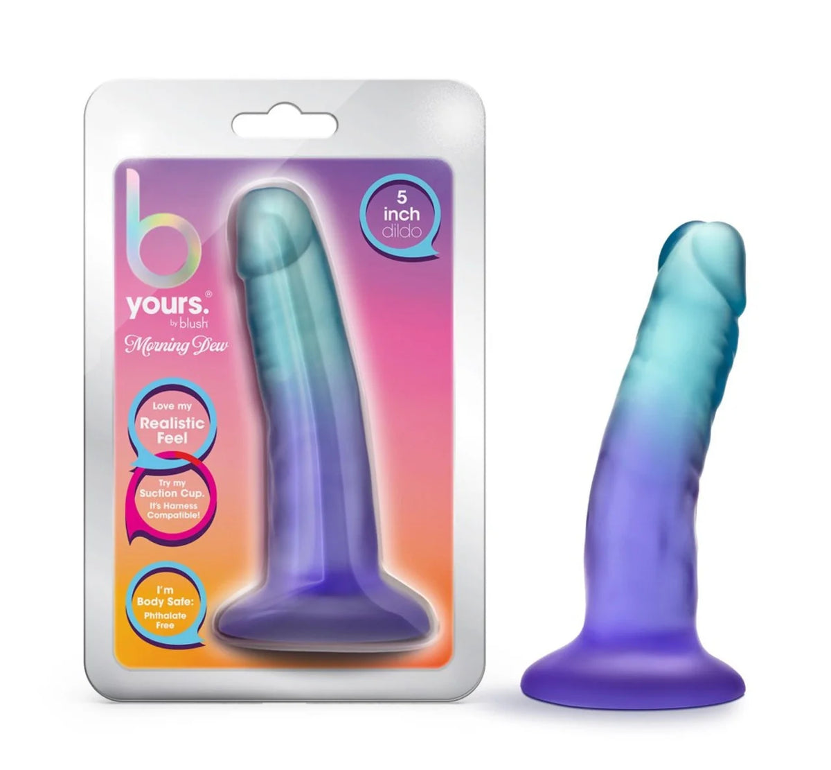 B Yours Morning Dew Dildo Sapphire 5"