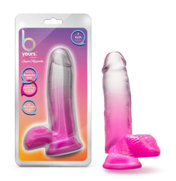 B Yours Sugar Magnolia Dildo Fuchsia 7"