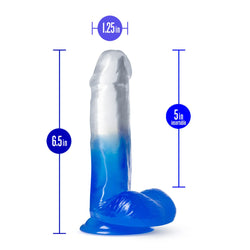 B Yours Stella Blue Dildo Blue 6"