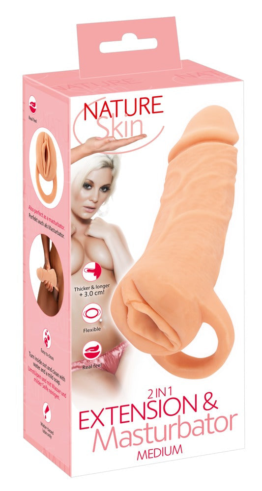 Nature Skin 2-in-1 Extending Masturbator