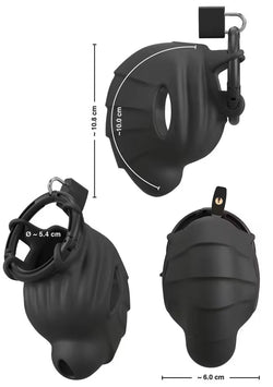 Black Velvet Cock & Ball Cage