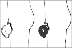 Black Velvet Cock & Ball Cage