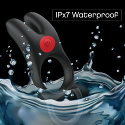 Red Dot Cock Ring V1 Vibrating