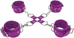 Ouch! Hand and Leg Cuffs Purple