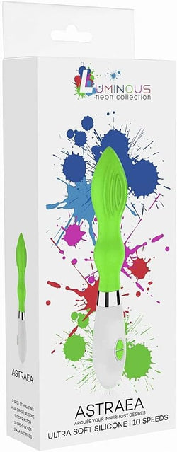 Astraea Silicone 10 Speed Vibrator Neon Green
