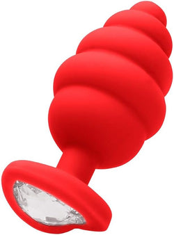 Ouch! Diamond Heart Plug Red Large