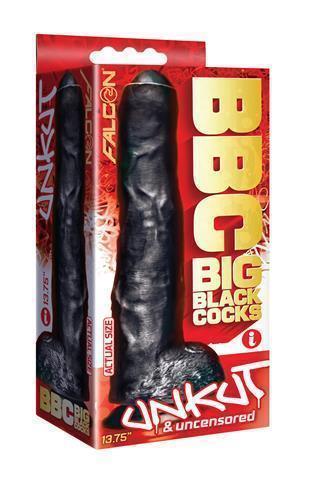 BBC Big Black Cock Unkut Dildo 13.75"