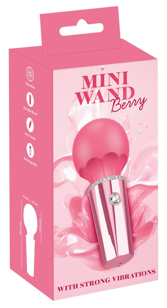 Orion Mini Wand Vibrator Berry
