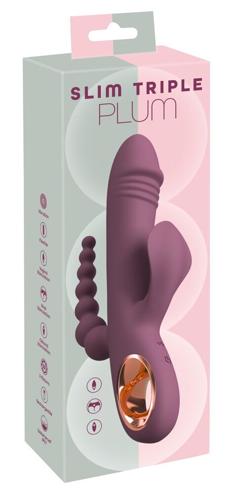 Orion Slim Triple Plum Vibrator