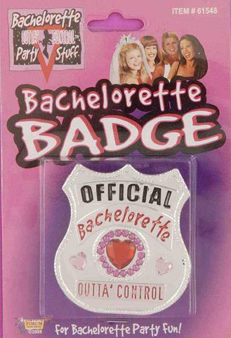 Bachelorette Outta Control Badge