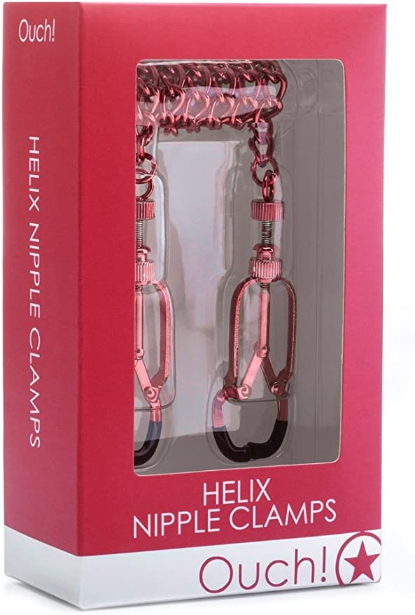 Helix Nipple Clamps Red