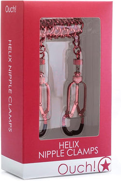 Helix Nipple Clamps Red