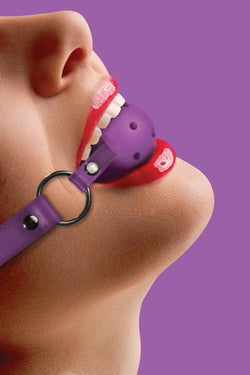 Ouch! Purple Ball Gag