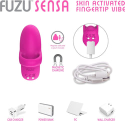 Fuzu Sensa Skin-Activated Fingertip Massager Pink