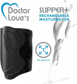 Doctor Love's Slipper+ Rechargeable Masturbator Black