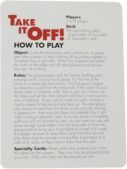 Take It Off Stripping Card Game