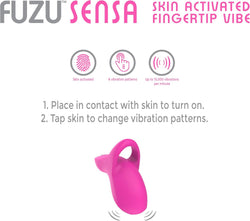 Fuzu Sensa Skin-Activated Fingertip Massager Pink