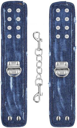 Ouch! Denim Handcuffs Blue