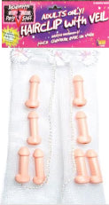 Bachelorette Pecker Hair Clip Veil