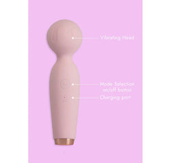 Euphoria Compact Wand Vibrator Pink