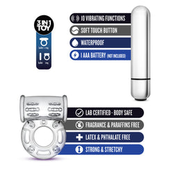 Stay Hard 10-Function Vibrating Bull Ring