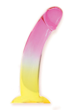 Shades Smoothie Dildo Pink Yellow 8.25"