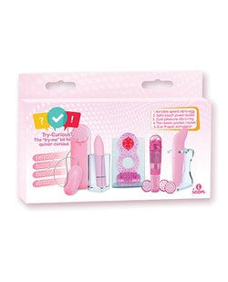 Try-Curious 5-Piece Vibrator Set Pink