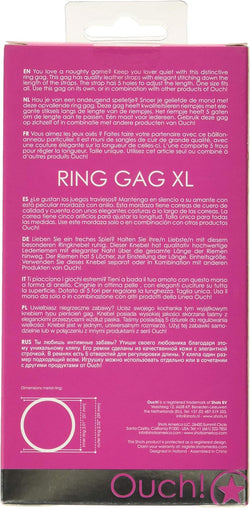 Ouch! Pink Ring Mouth Gag