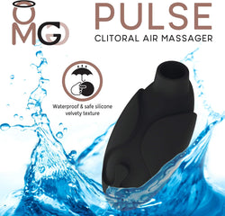 OMG Pulse Rechargeable Clitoral Air Massager Black
