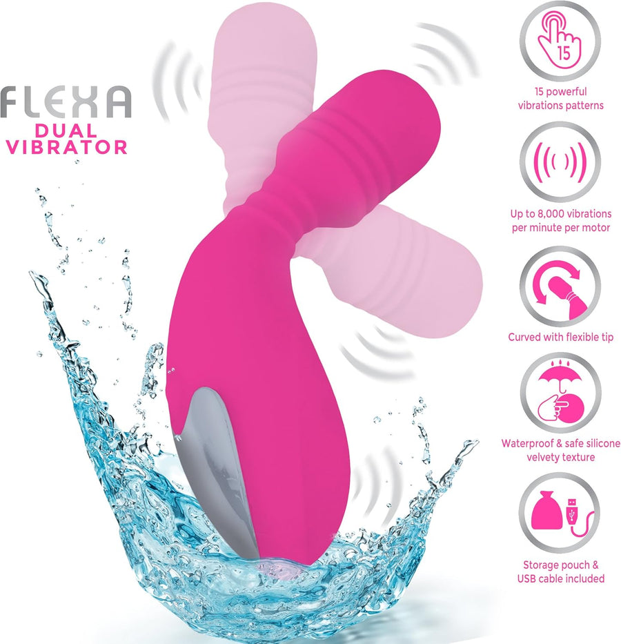 Doctor Love's Flexa Dual Silicone Vibrator Pink