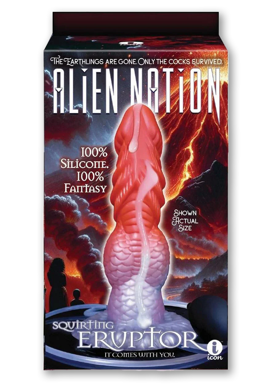 Alien Nation Eruptor Self-Lubricating Dildo 9"