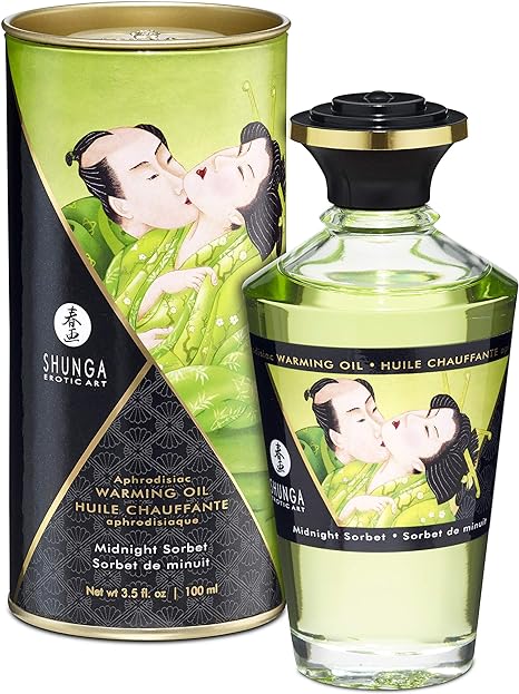 Shunga Aphrodisiac Warming Oil Midnight Sorbet 100ml