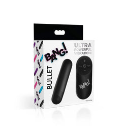 21X Vibrating Bullet with Remote - Black