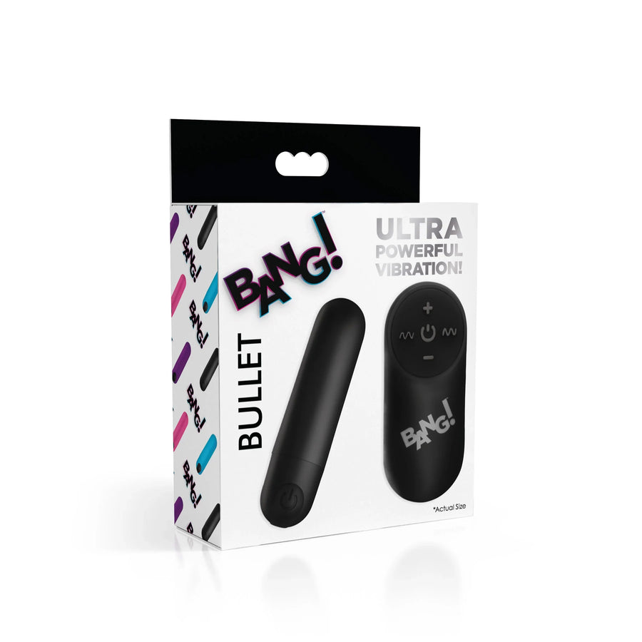 21X Vibrating Bullet with Remote - Black