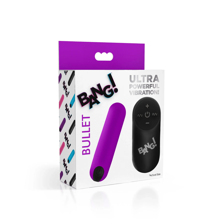 21X Vibrating Bullet with Remote - Purple