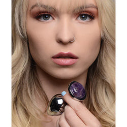 Booty Sparks Purple Heart Anal Plug Large