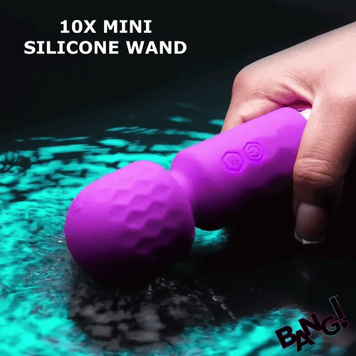 10X Mini Silicone Wand - Purple