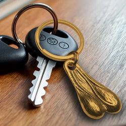 Big Brass Nuts Novelty Keychain