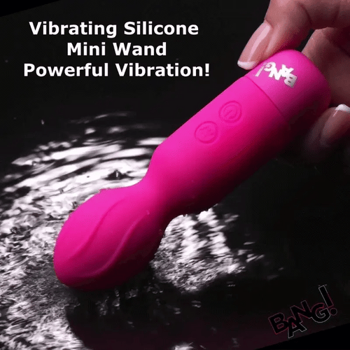 18X Vibrating Silicone Mini Wand - Pink
