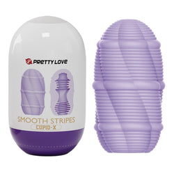 Cupid-X Smooth Stripes Stroker Purple