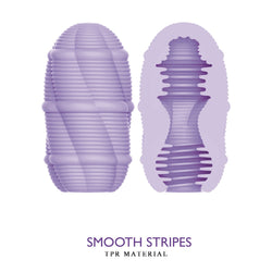 Cupid-X Smooth Stripes Stroker Purple