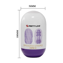 Cupid-X Smooth Stripes Stroker Purple