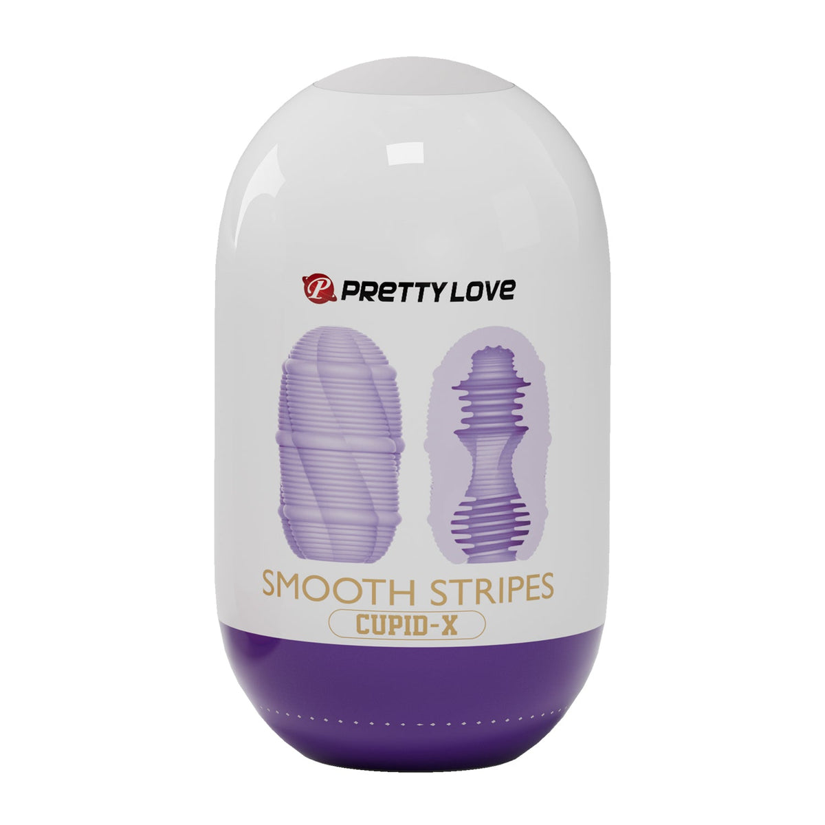 Cupid-X Smooth Stripes Stroker Purple