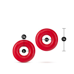 Stay Hard Donut Rings Oversized Red