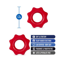 Stay Hard Nutz Cock Ring Red