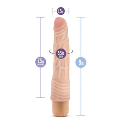 Dr. Skin Cock Vibe 2 Vibrator Beige 9"